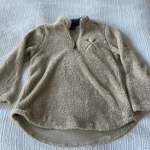 Fuzzy quarter zip fleece